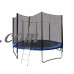 ALEKO TRP14 14 Foot Trampoline With Safety Net and Ladder, Black and Blue   563478208